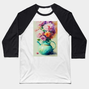 Watercolor teapot Baseball T-Shirt